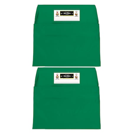 Seat Sack Seat Sack, Standard, 14 inch, Chair Pocket, Green, PK2 114-GR